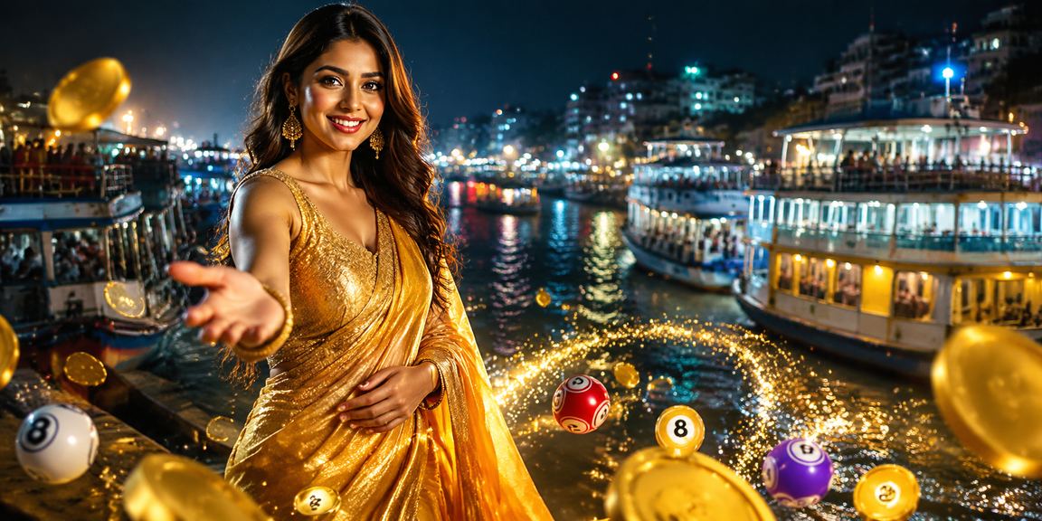ঢাকায় লটারি টিকিট কেনার আনন্দময় মুহূর্ত — বাংলাদেশি পোশাকে